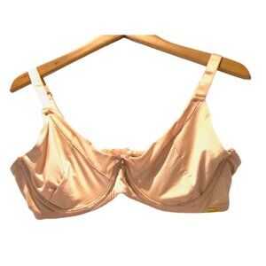 NWT Rachel Roy Curvy Soft Cup Underwire Bra Unlined Underwired Breathable Nude